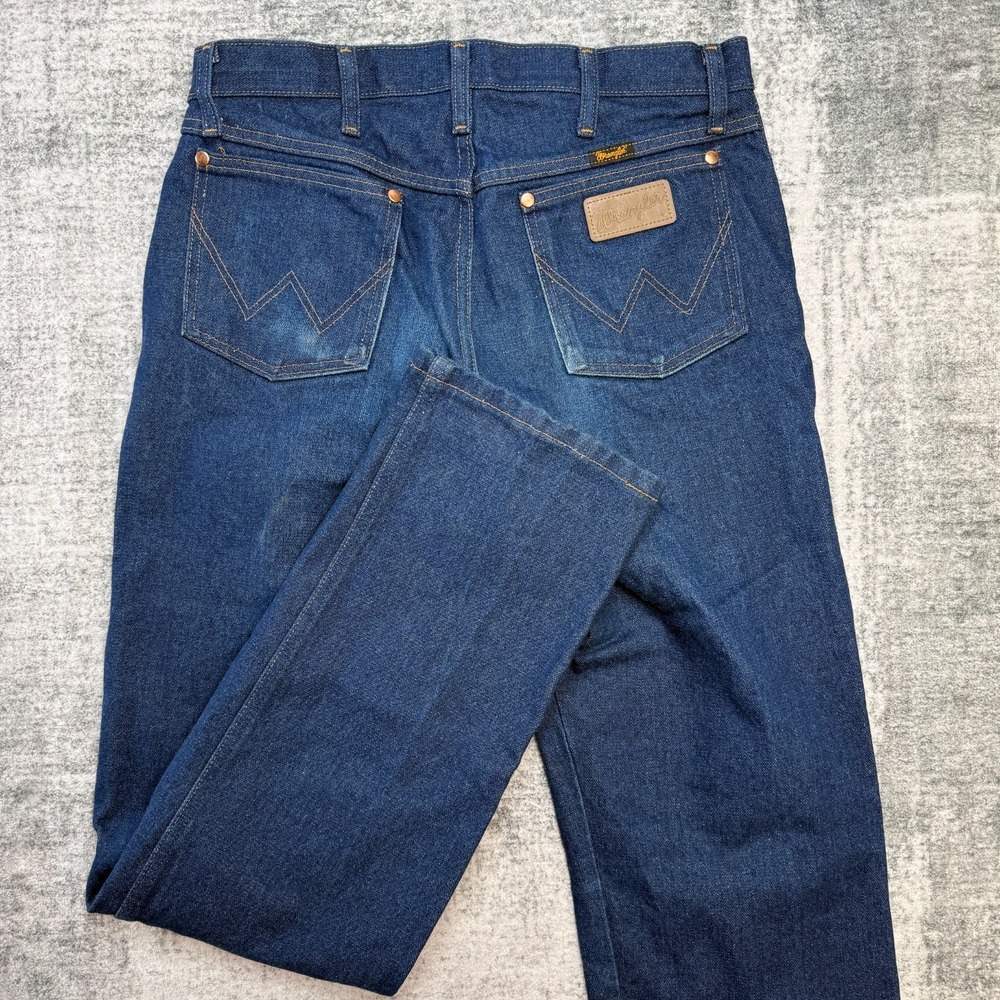 Wrangler Jeans Mens‎ 33x34 (31x33) Blue Cowboy Cut Original Western Rodeo 13MWZ